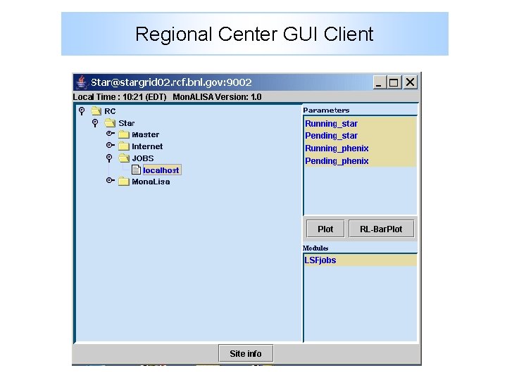 Regional Center GUI Client 