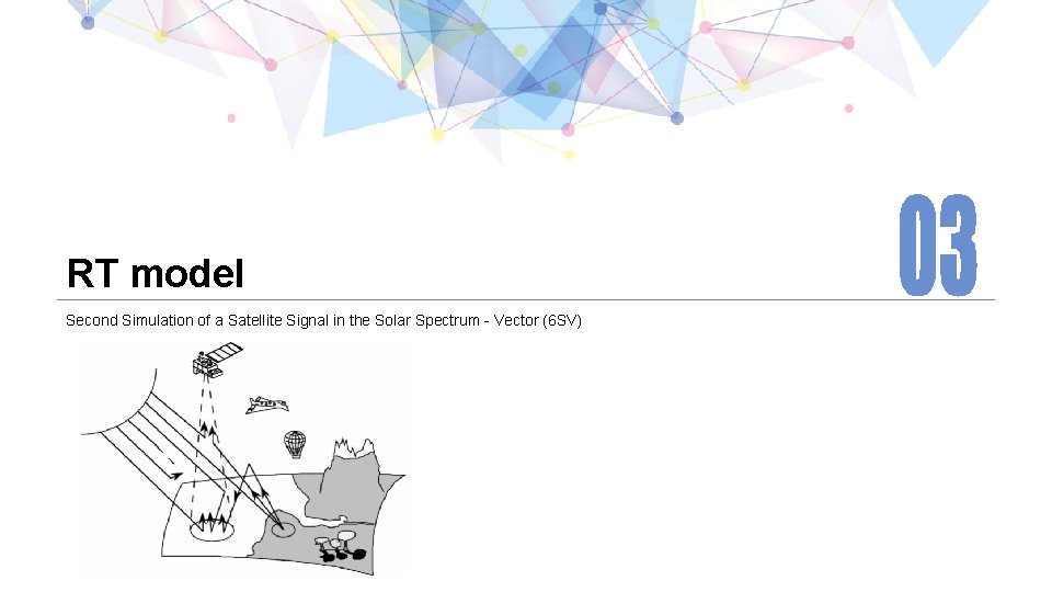 RT model Second Simulation of a Satellite Signal in the Solar Spectrum - Vector