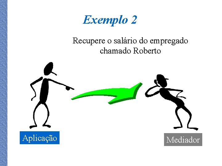 Exemplo 2 Recupere o salário do empregado chamado Roberto Aplicação Mediador 