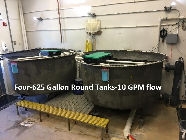 Four-625 Gallon Round Tanks-10 GPM flow 