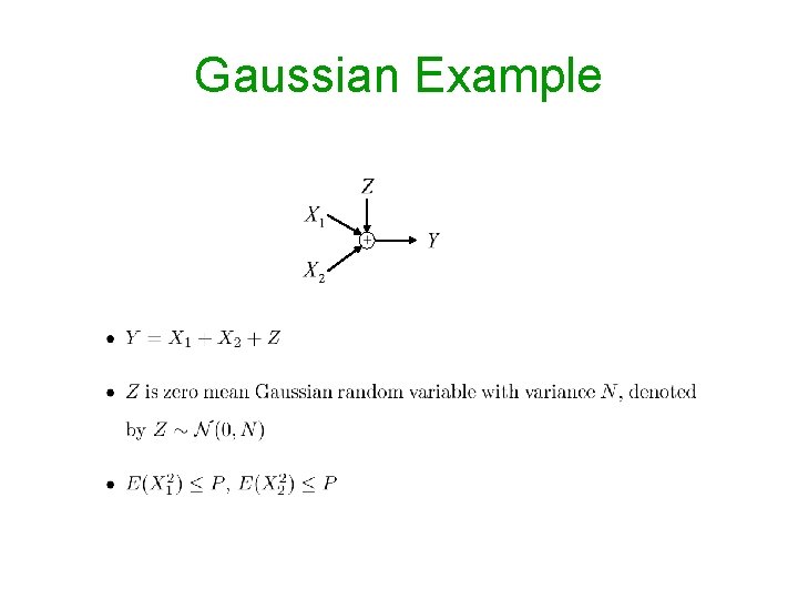 Gaussian Example 