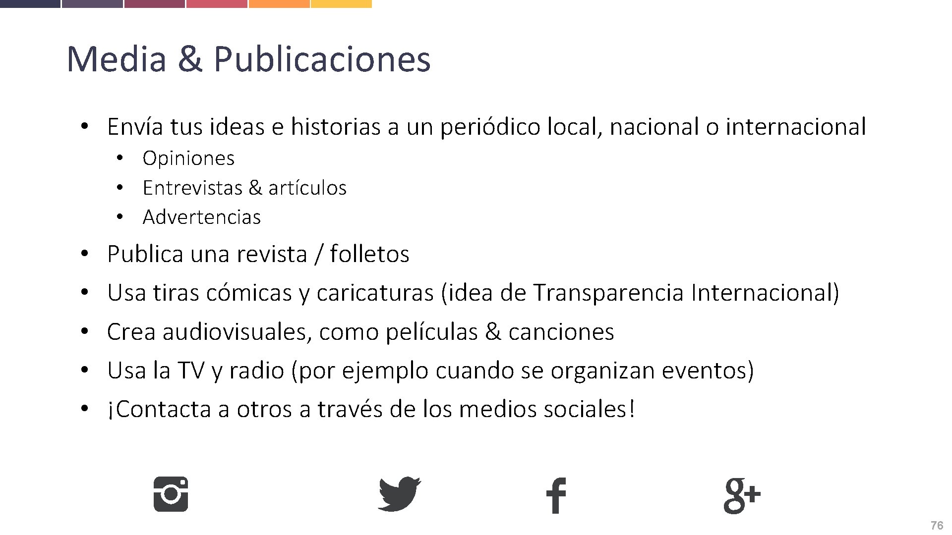 Media & Publicaciones • Envía tus ideas e historias a un periódico local, nacional