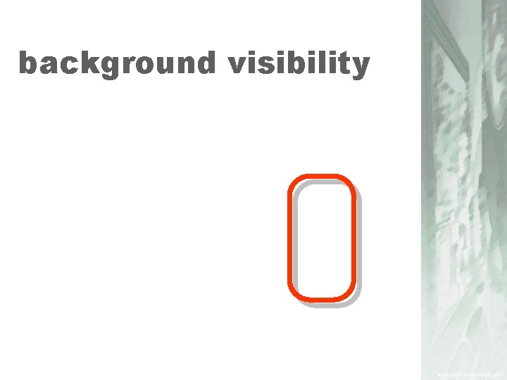 background visibility 