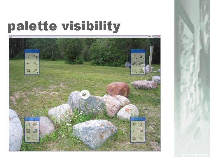 palette visibility 