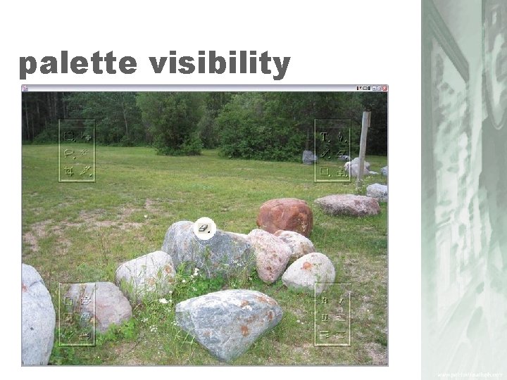 palette visibility 