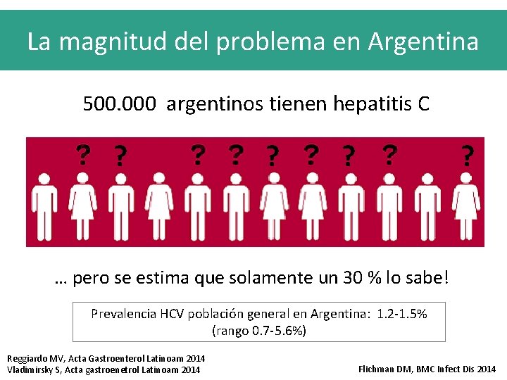 La magnitud del problema en Argentina 500. 000 argentinos tienen hepatitis C ? ?