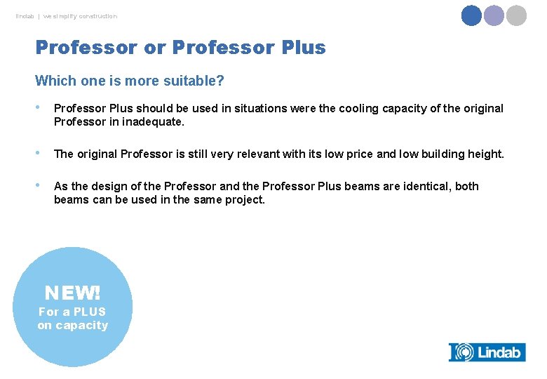 lindab | we simplify construction Professor or Professor Plus Which one is more suitable?