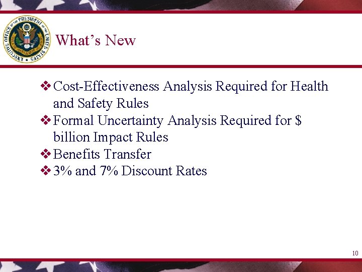 What’s New v Cost-Effectiveness Analysis Required for Health and Safety Rules v Formal Uncertainty