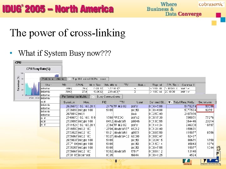 The power of cross-linking • What if System Busy now? ? ? 8 