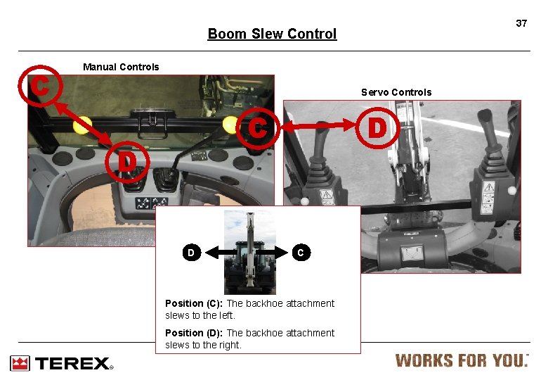 37 Boom Slew Control C Manual Controls Servo Controls D C D D C