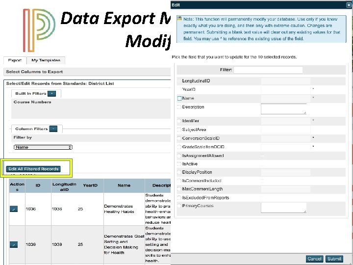 Data Export Manager in PS 10 Modified DDE 