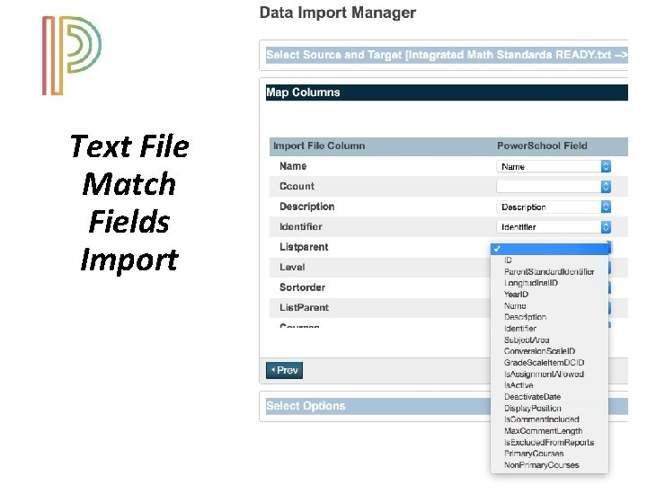 Text File Match Fields Import 