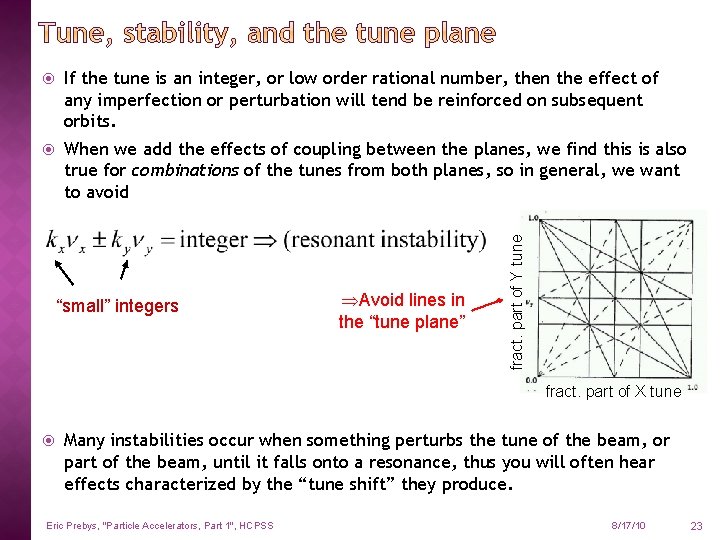 If the tune is an integer, or low order rational number, then the effect