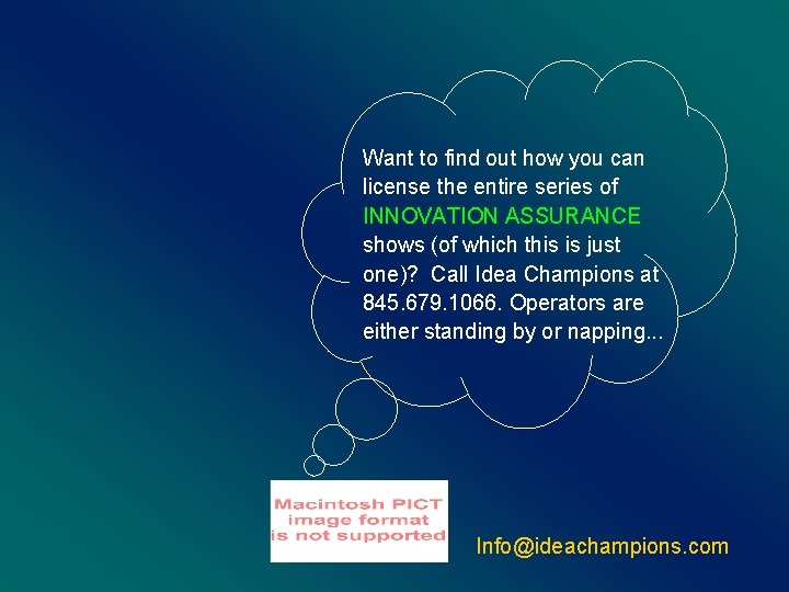 Want to find out how you can license the entire series of INNOVATION ASSURANCE