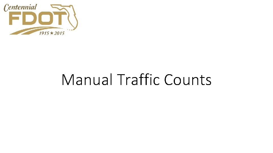 Manual Traffic Counts 