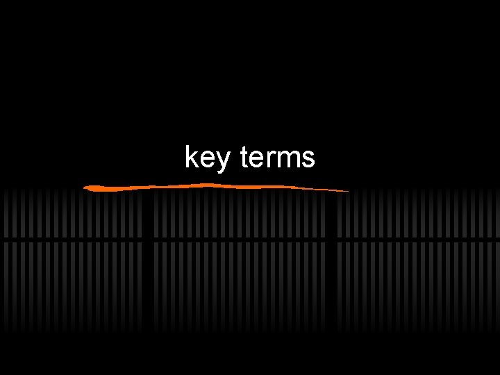 key terms 