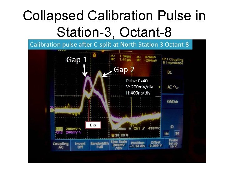 Collapsed Calibration Pulse in Station-3, Octant-8 17 