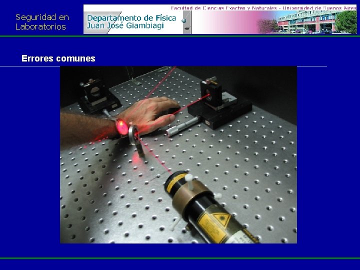 Seguridad en Laboratorios Errores comunes 