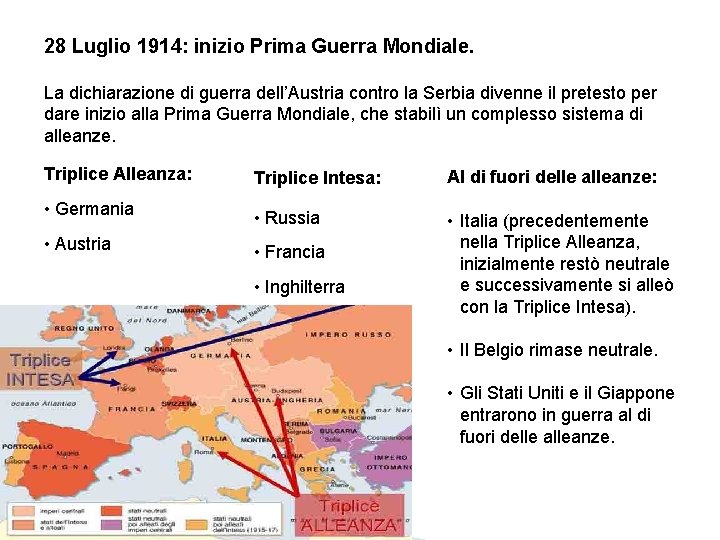 28 Luglio 1914: inizio Prima Guerra Mondiale. La dichiarazione di guerra dell’Austria contro la
