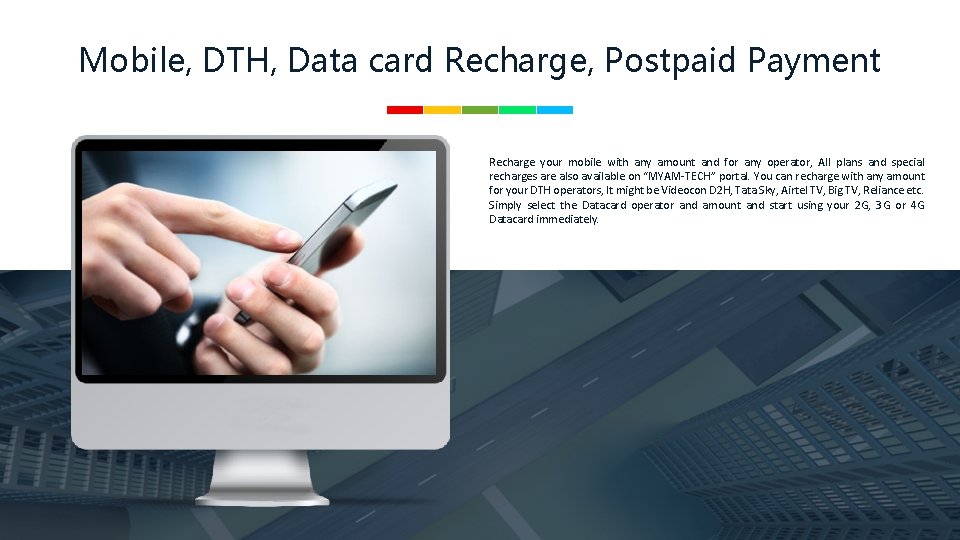 Mobile, DTH, Data card Recharge, Postpaid Payment Recharge your mobile with any amount and