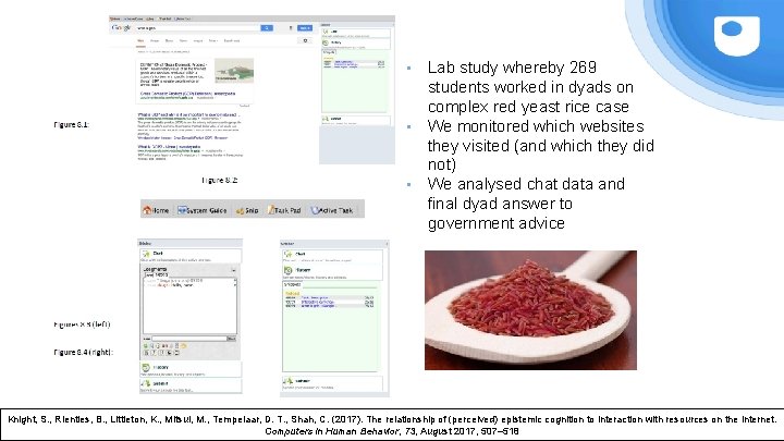  • • • Lab study whereby 269 students worked in dyads on complex