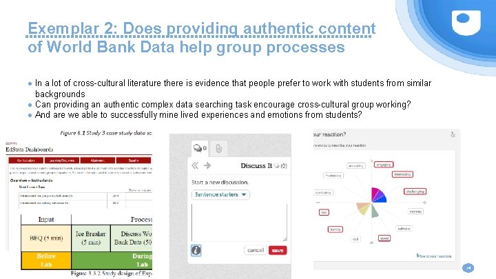Exemplar 2: Does providing authentic content of World Bank Data help group processes ●