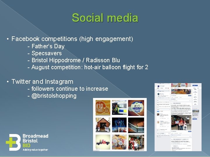 Social media • Facebook competitions (high engagement) - Father’s Day - Specsavers - Bristol