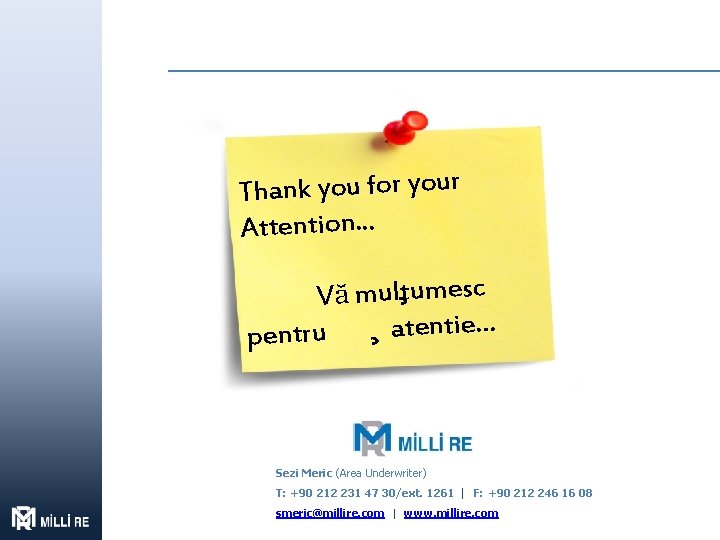 Thank you for your Attention. . . Vă multumesc … ie t n e