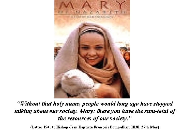 “Without that holy name, people would long ago have stopped talking about our society.