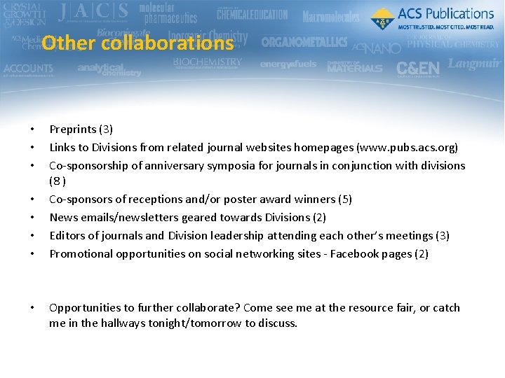 Other collaborations • • Preprints (3) Links to Divisions from related journal websites homepages Other collaborations • • Preprints (3) Links to Divisions from related journal websites homepages