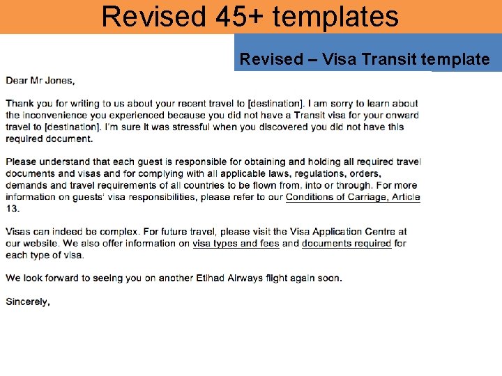 Revised 45+ templates Revised – Visa Transit template 