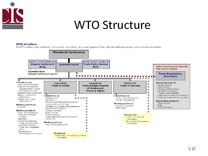 WTO Structure 3 -25 