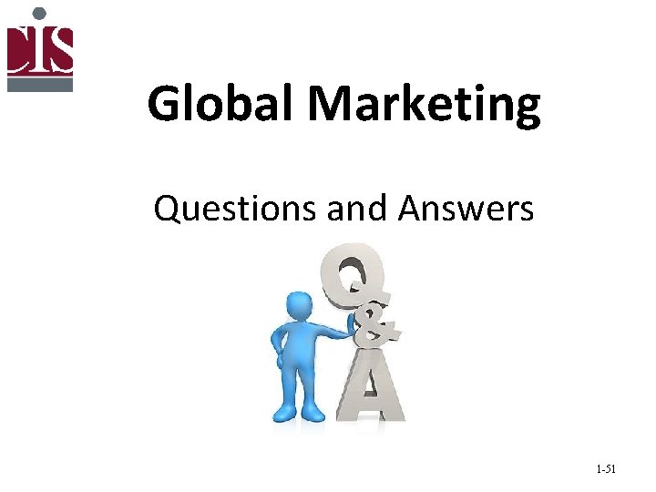 Global Marketing Questions and Answers 1 -51 
