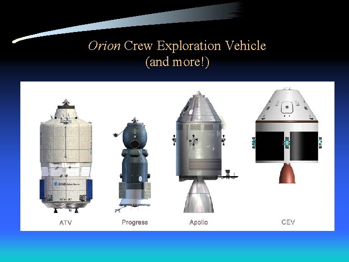 Orion Crew Exploration Vehicle (and more!) 