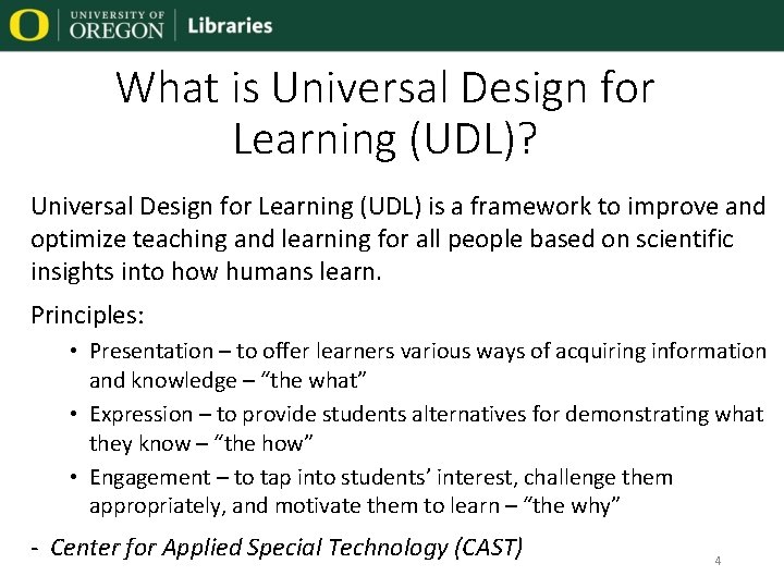 What is Universal Design for Learning (UDL)? Universal Design for Learning (UDL) is a