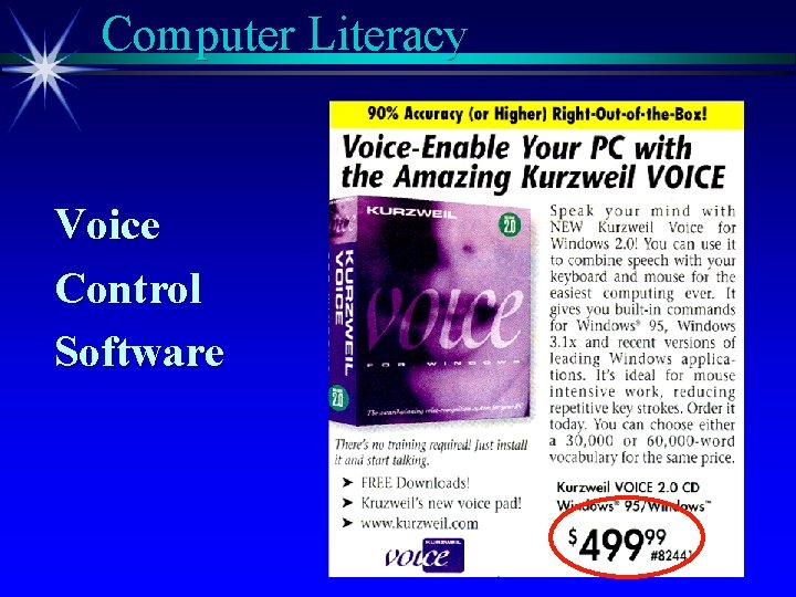 Computer Literacy Voice Control Software 