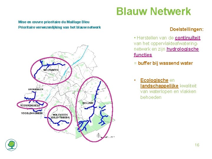 Blauw Netwerk Mise en œuvre prioritaire du Maillage Bleu Prioritaire verwezenlijking van het blauw