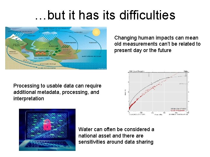 …but it has its difficulties Changing human impacts can mean old measurements can’t be