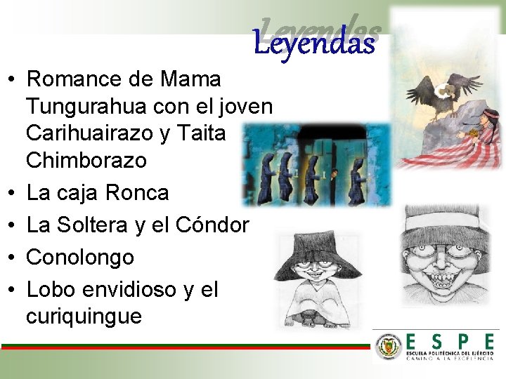 Leyendas • Romance de Mama Tungurahua con el joven Carihuairazo y Taita Chimborazo •