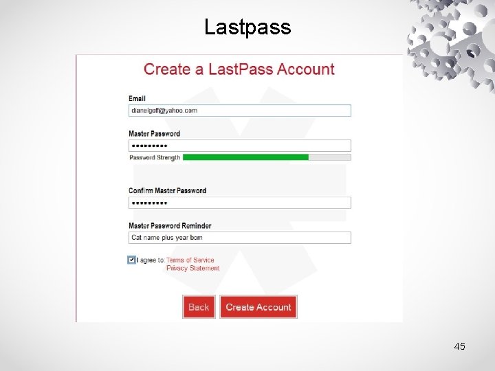 Lastpass 45 