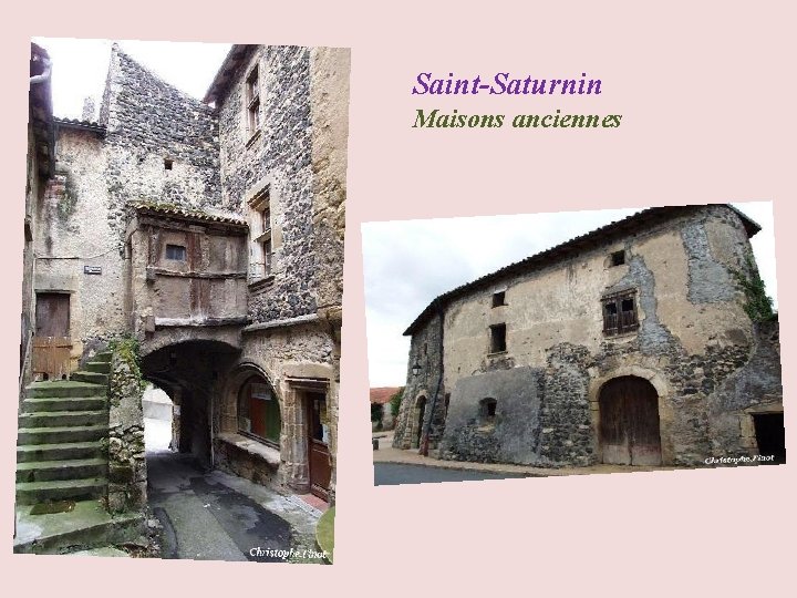 Saint-Saturnin Maisons anciennes . 