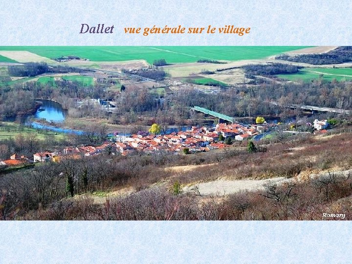 Dallet vue générale sur le village 