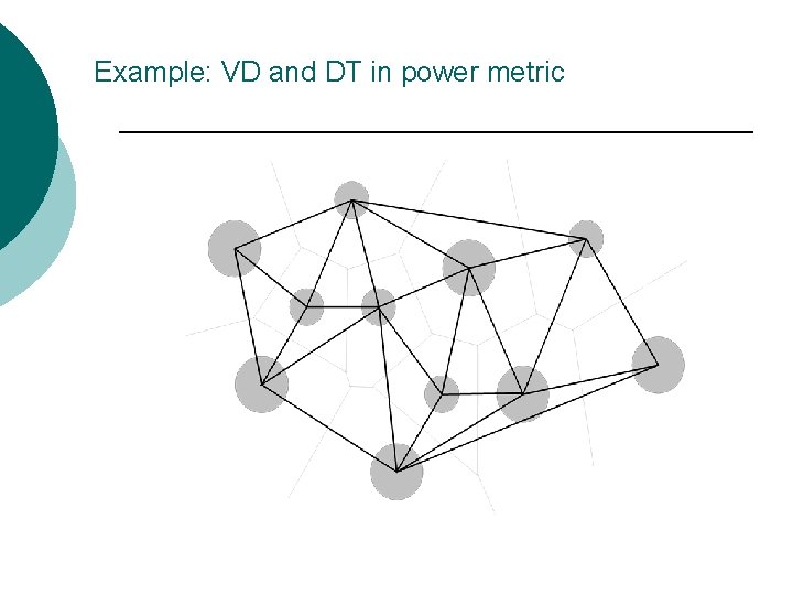 Example: VD and DT in power metric 