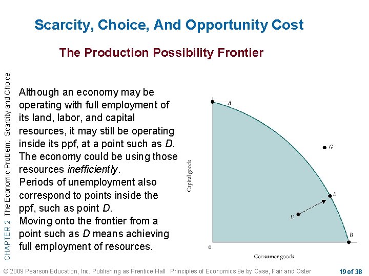 Scarcity, Choice, And Opportunity Cost CHAPTER 2 The Economic Problem: Scarcity and Choice The