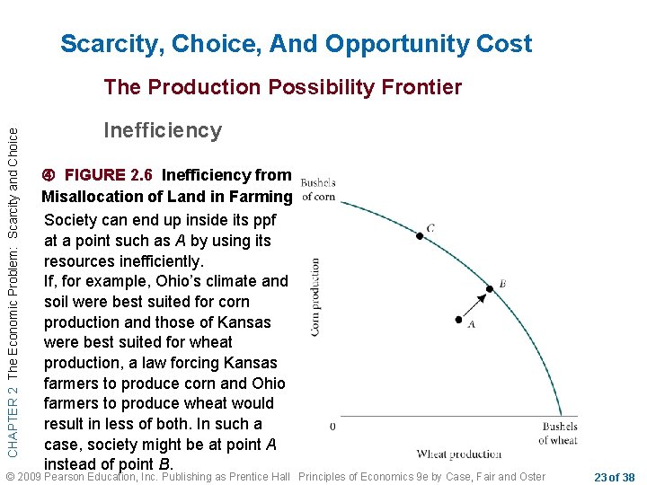 Scarcity, Choice, And Opportunity Cost CHAPTER 2 The Economic Problem: Scarcity and Choice The