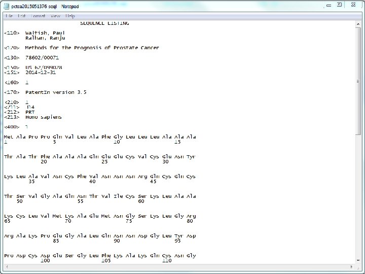 Sequence listing 