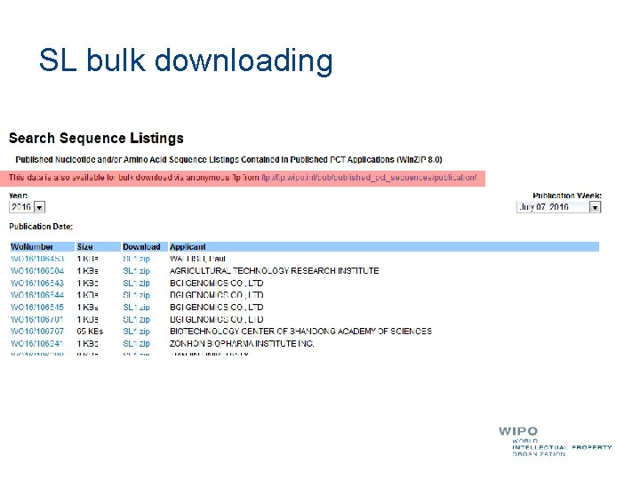 SL bulk downloading 