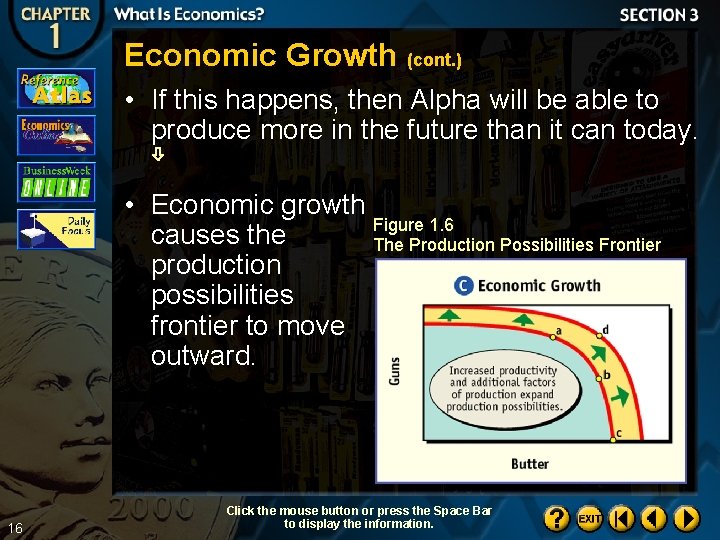 Economic Growth (cont. ) • If this happens, then Alpha will be able to