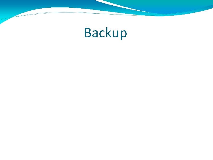 Backup 