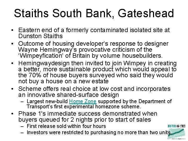 Staiths South Bank, Gateshead • Eastern end of a formerly contaminated isolated site at